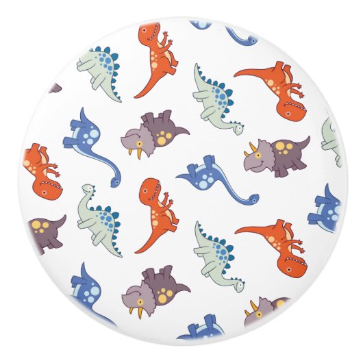 Baby Dinosaur Knob/Pull Keramische Knop (Voorkant)