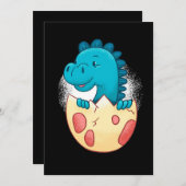 Baby Dinosaur Newborn | Cute Gift | Voor Baby Aankondiging (Voorkant / Achterkant)