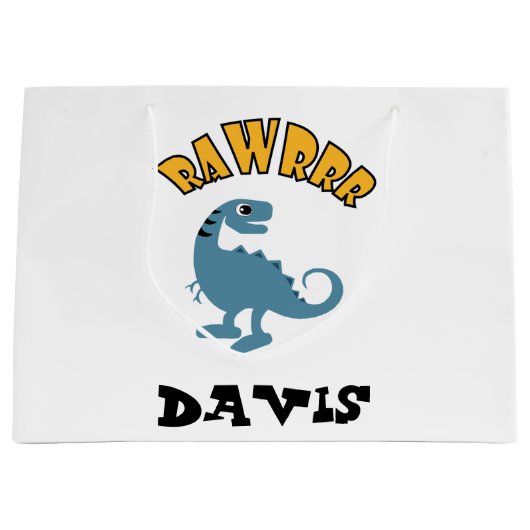 Baby Dinosaur-ontwerp - Cadeautas - Groot (Voorkant)