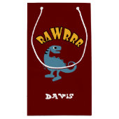 Baby Dinosaur-ontwerp - Gift Bag - Klein Cadeauzakje (Achterkant)