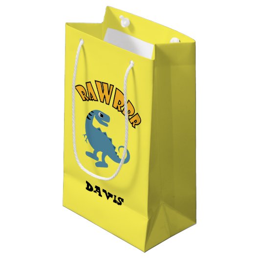 Baby Dinosaur-ontwerp - Gift Bag - Klein Cadeauzakje (Voorkant Gekanteld)