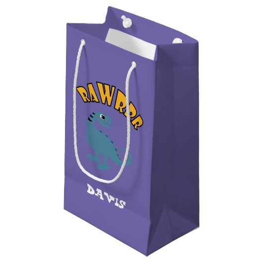 Baby Dinosaur-ontwerp - Gift Bag - Klein Cadeauzakje (Voorkant Gekanteld)
