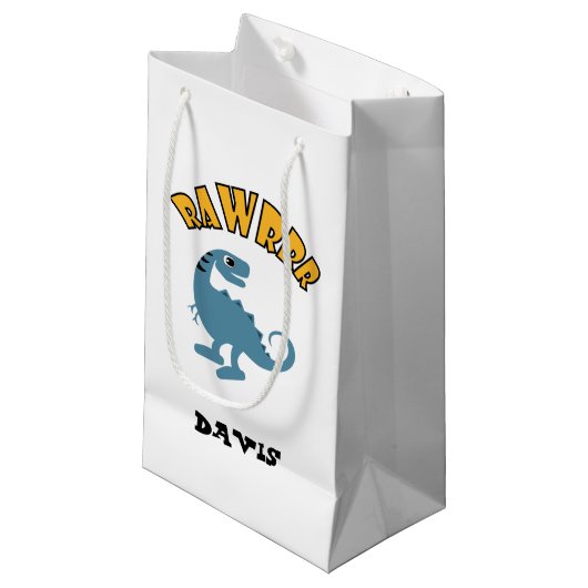 Baby Dinosaur-ontwerp - Gift Bag - Klein Cadeauzakje (Voorkant Gekanteld)