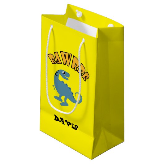 Baby Dinosaur-ontwerp - Gift Bag - Klein Cadeauzakje (Voorkant Gekanteld)