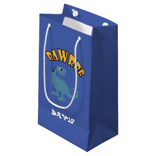 Baby Dinosaur-ontwerp - Gift Bag - Klein Klein Cadeauzakje (Voorkant Gekanteld)