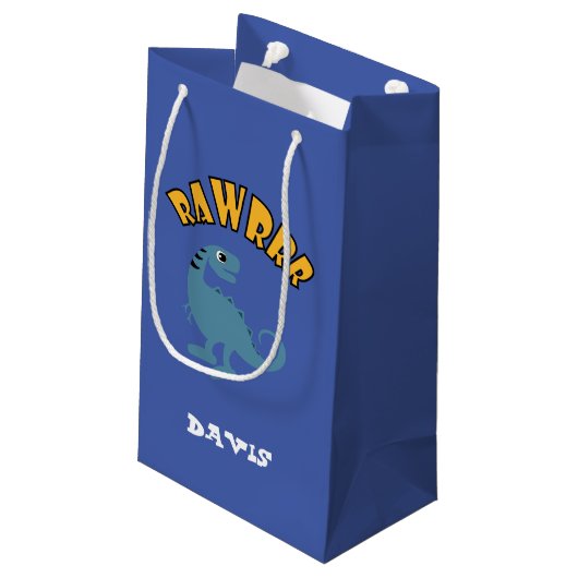 Baby Dinosaur-ontwerp - Gift Bag - Klein Klein Cadeauzakje (Achterkant Gekanteld)