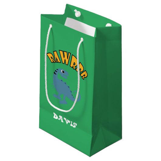 Baby Dinosaur-ontwerp - Gift Bag - Klein Klein Cadeauzakje (Voorkant Gekanteld)