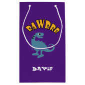 Baby Dinosaur-ontwerp - Gift Bag - Klein Klein Cadeauzakje (Achterkant)