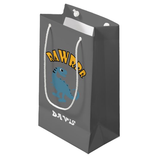 Baby Dinosaur-ontwerp - Gift Bag - Klein Klein Cadeauzakje (Voorkant Gekanteld)