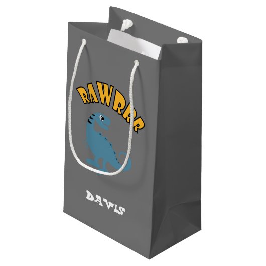 Baby Dinosaur-ontwerp - Gift Bag - Klein Klein Cadeauzakje (Achterkant Gekanteld)