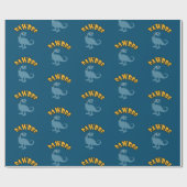 Baby Dinosaur-ontwerp - Matte wrapping papier (Vlak)