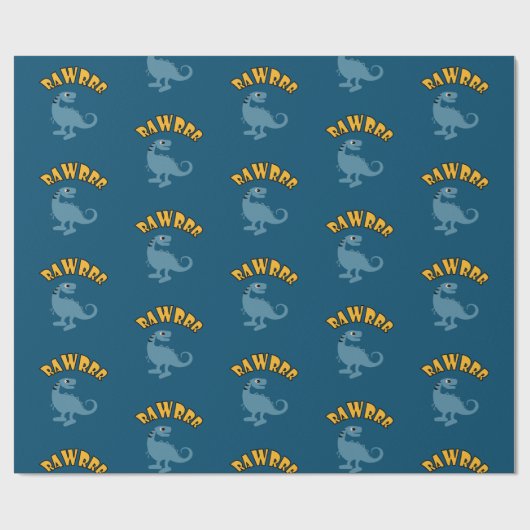 Baby Dinosaur-ontwerp - Matte wrapping papier (Vlak)