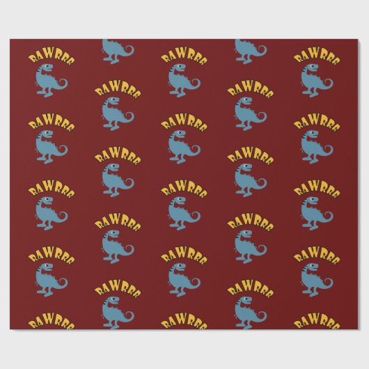 Baby Dinosaur-ontwerp - Matte wrapping papier (Vlak)