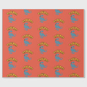 Baby Dinosaur-ontwerp - Matte wrapping papier (Vlak)