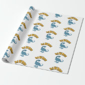 Baby Dinosaur-ontwerp - Matte wrapping papier (Uitgerold)
