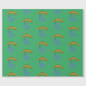 Baby Dinosaur-ontwerp - Matte wrapping papier (Vlak)