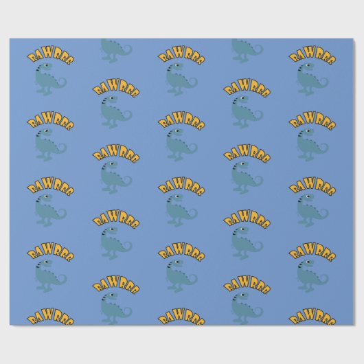 Baby Dinosaur-ontwerp - Matte wrapping papier (Vlak)