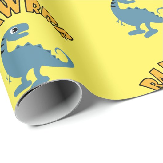 Baby Dinosaur-ontwerp - Matte wrapping papier (Rol Hoek)