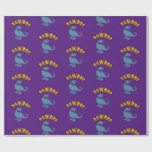 Baby Dinosaur-ontwerp - Matte wrapping papier (Vlak)