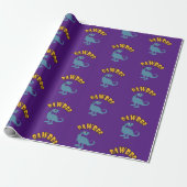 Baby Dinosaur-ontwerp - Matte wrapping papier (Uitgerold)