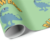 Baby Dinosaur-ontwerp - Matte wrapping papier (Rol Hoek)