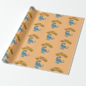 Baby Dinosaur-ontwerp - Matte wrapping papier (Uitgerold)