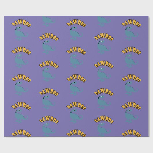 Baby Dinosaur-ontwerp - Matte wrapping papier (Vlak)