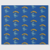 Baby Dinosaur-ontwerp - Matte wrapping papier (Vlak)
