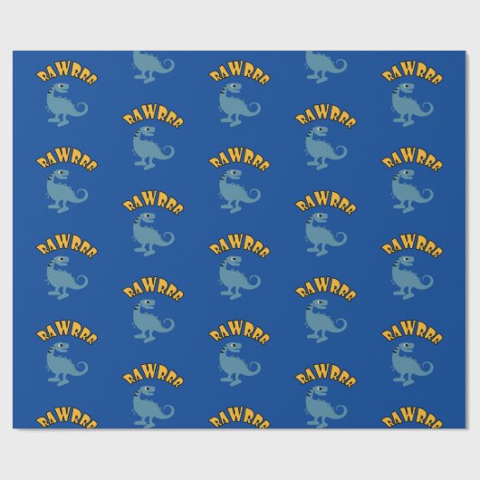 Baby Dinosaur-ontwerp - Matte wrapping papier (Vlak)