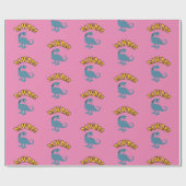 Baby Dinosaur-ontwerp - Matte wrapping papier (Vlak)