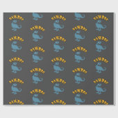 Baby Dinosaur-ontwerp - Matte wrapping papier (Vlak)