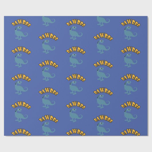 Baby Dinosaur-ontwerp - Matte wrapping papier (Vlak)