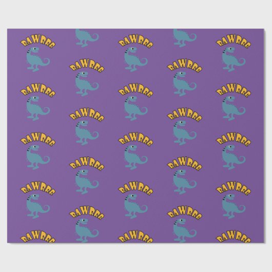 Baby Dinosaur-ontwerp - Matte wrapping papier (Vlak)