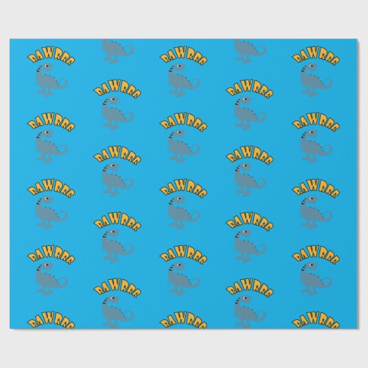 Baby Dinosaur-ontwerp - Matte wrapping papier (Vlak)