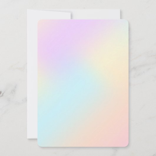 Baby Dinosaur over Abstract pasta Kaart (Achterkant)