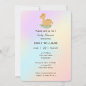 Baby Dinosaur over Abstract pasta Kaart (Voorkant)