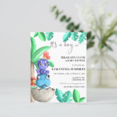 Baby Dinosaur Schattig  Het is een Jongen Baby Sho (Staand voorkant)