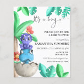 Baby Dinosaur Schattig  Het is een Jongen Baby Sho (Voorkant)