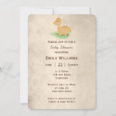 Baby Dinosaur Sepia Kaart (Voorkant)