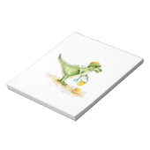 Baby Dinosaur T-Rex op het strand Notitieblok (Linkerzijde)