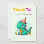 Baby Dinosaur Thank-you Cards Bedankkaart (Voorkant)