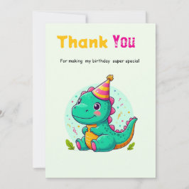Baby Dinosaur Thank-you Cards Bedankkaart
