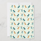 Baby Dinosaur Thank-you Cards Bedankkaart (Achterkant)