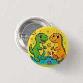 Baby Dinosaur-thema Ronde Button 3,2 Cm (Voorkant /achterkant)