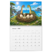 Baby Dinosauriërs Komen Uit Het Ei – Prehistorisch Kalender (Jan 2027)