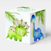 Baby dinosauriërs peuterfeest bedankdoosjes (Voorkant Zijde)