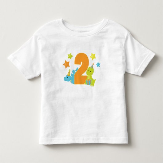 Baby Dinosauriërs Twee jaar oud Shirt (Voorkant)