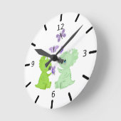 Baby Dinosaurs & Butterflies - Ronde Klok (Hoek)