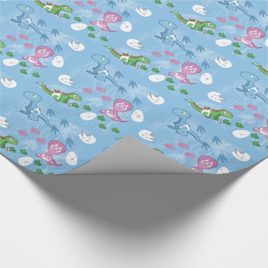 Baby Dinosaurs Cadeaupapier (Hoek)