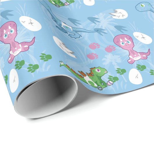Baby Dinosaurs Cadeaupapier (Rol Hoek)